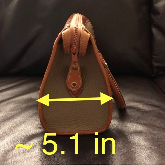 Vintage Dooney & Bourke AWL Satchel Taupe Mushroom Color - Picture 9 of 9